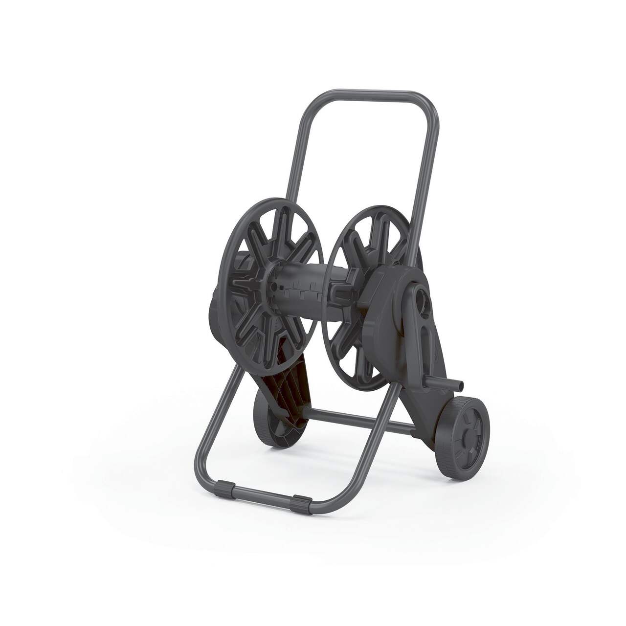 Suncast Slide Trak® Brass Garden Hose Reel Cart with Leader Hose