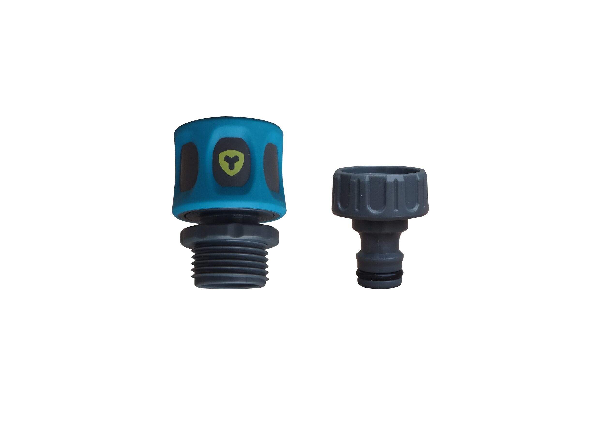 Yardworks Plastic Quick Connect Tap Set, 2-pc Composite_or_Mixed