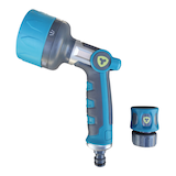 Yardworks Quick Connector Metal Multi-Pattern Adjustable Nozzle Combo Composite_or_Mixed