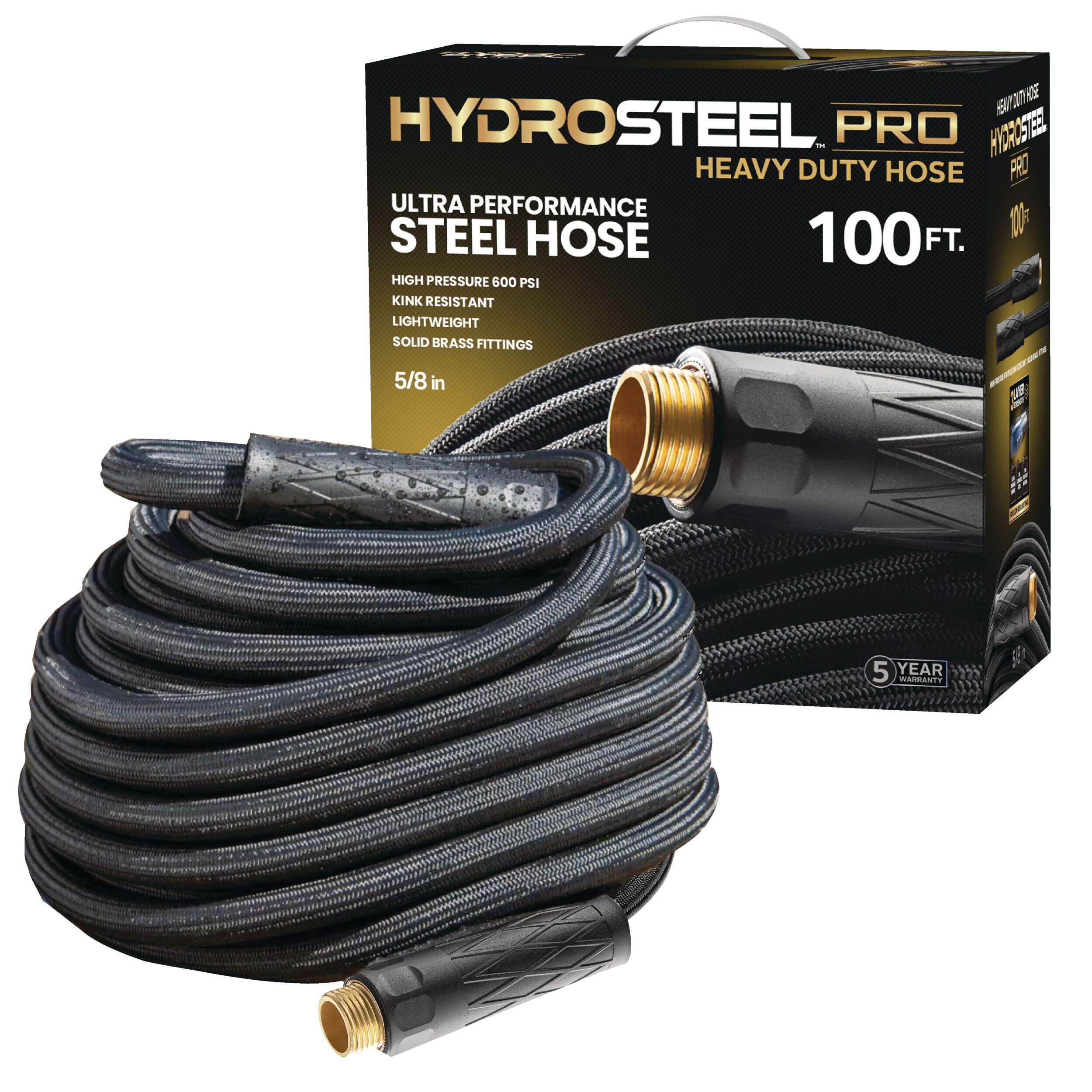 As Seen On TV Pro 3 Layer HydroSteel Hose, 100-ft Composite_or_Mixed