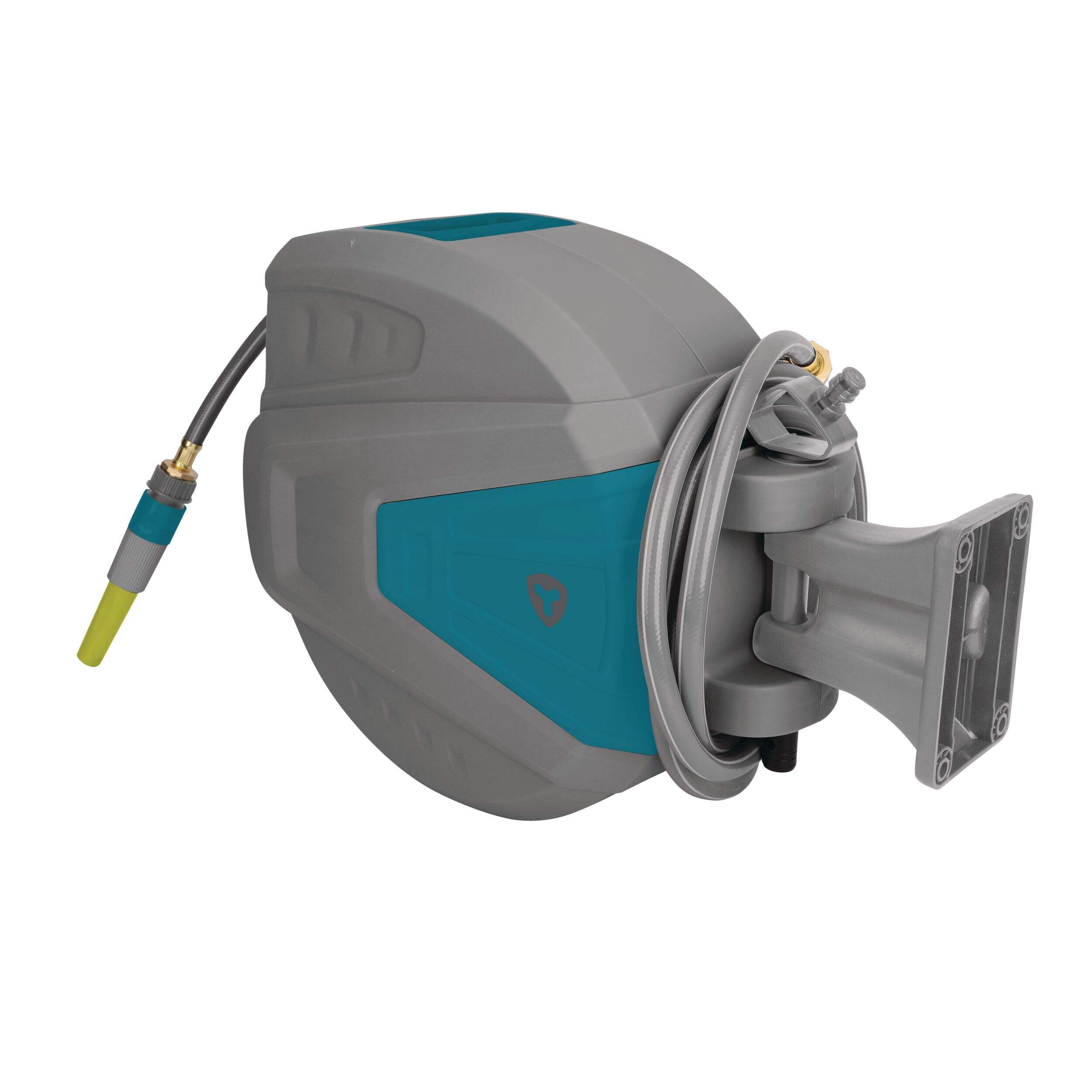 Yardworks Retractable Hose Reel with Large Carrying Handle, 65-ft Front_Angled_Right