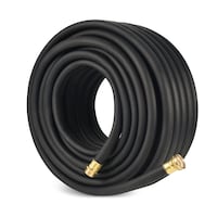 Flexon Traditional Rubber Garden Hose, 100-ft Front_Three_Fourths_Angled_Left