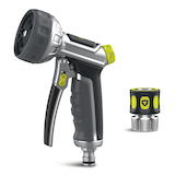 Yardworks ProFlex 8-Pattern Front Trigger Quick Connect Garden Water Hose Spray Nozzle Composite_or_Mixed