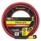 Yardworks ProFlex Dry Seal Heavy-Duty Hybrid Rubber Garden Water Hose, 100-ft Front_Flat