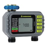 Yardworks Dry Seal Programmable Weatherproof Digital Water Timer with LCD Display, 2-Zone Front_Angled_Right