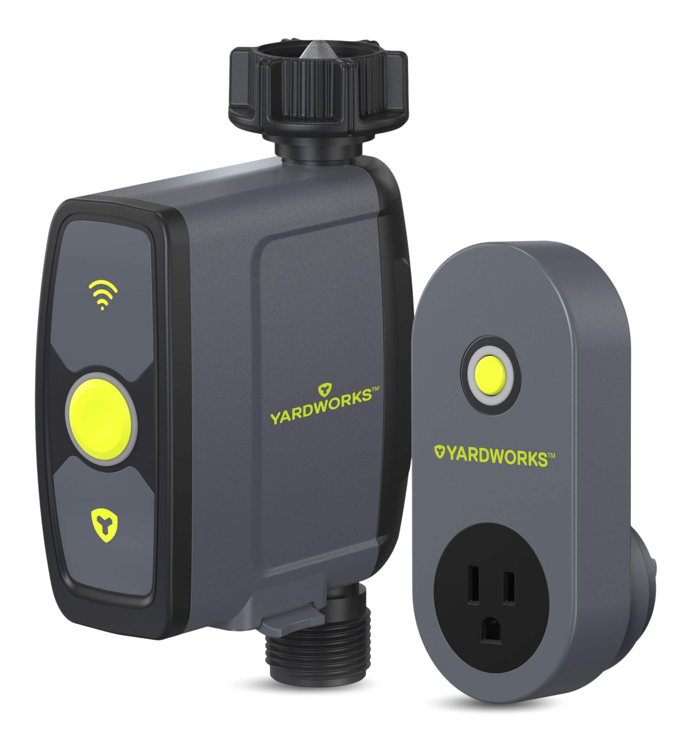 Yardworks Smart Water Timer with Wi-Fi Module powered by Noma iQ APP, 1-Zone Front_Three_Fourths_Angled_Left