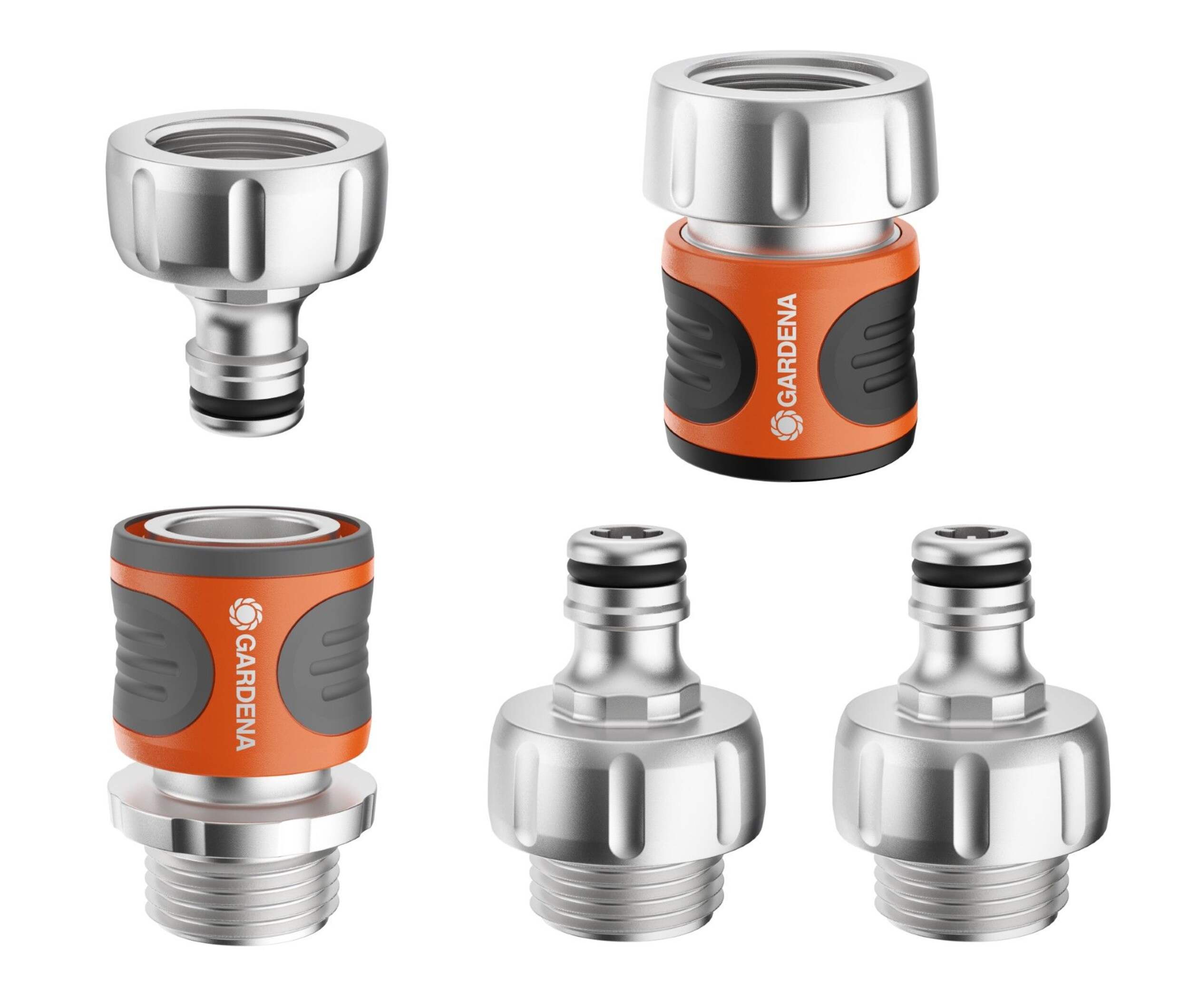 Gardena Premium Metal Quick Connect Starter Set, 5-pc Front_Elevated