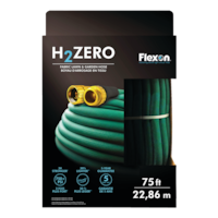 Flexon H2ZeroLightweight Fabric Lawn & Garden Water Hose, Drinking Water Safe, 75-ft Front_Flat