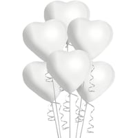 Ballons en latex coeur, choix de couleurs, 12 po, paq. 6, pour fête d'anniversaire Front_Flat
