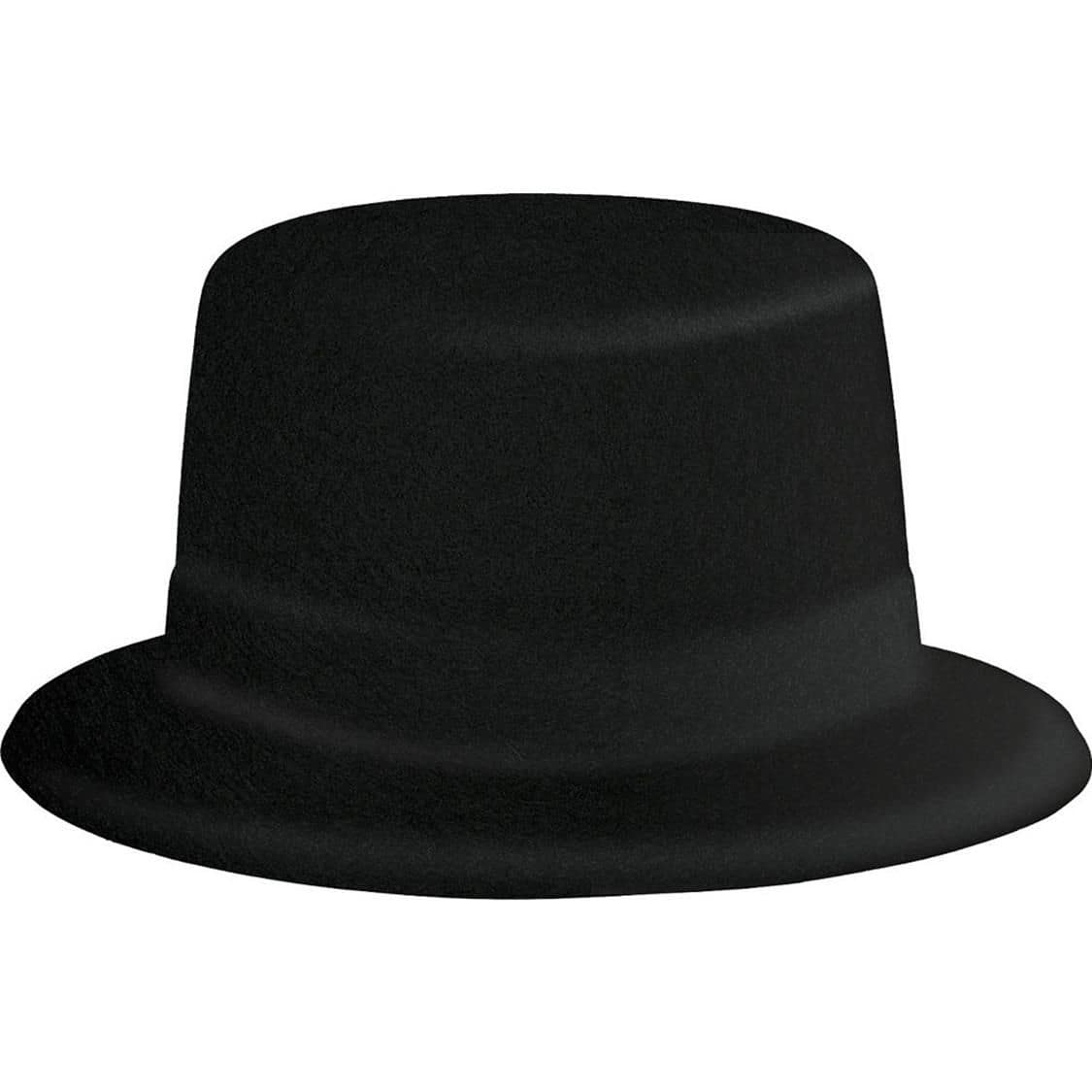 Top Hat, Black, One Size, Wearable Costume Accessory for Halloween