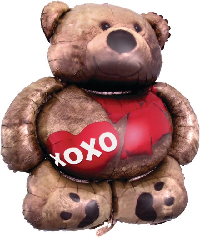 XOXO Teddy Bear Foil Balloon for Anniversary/Valentine's Day/Love