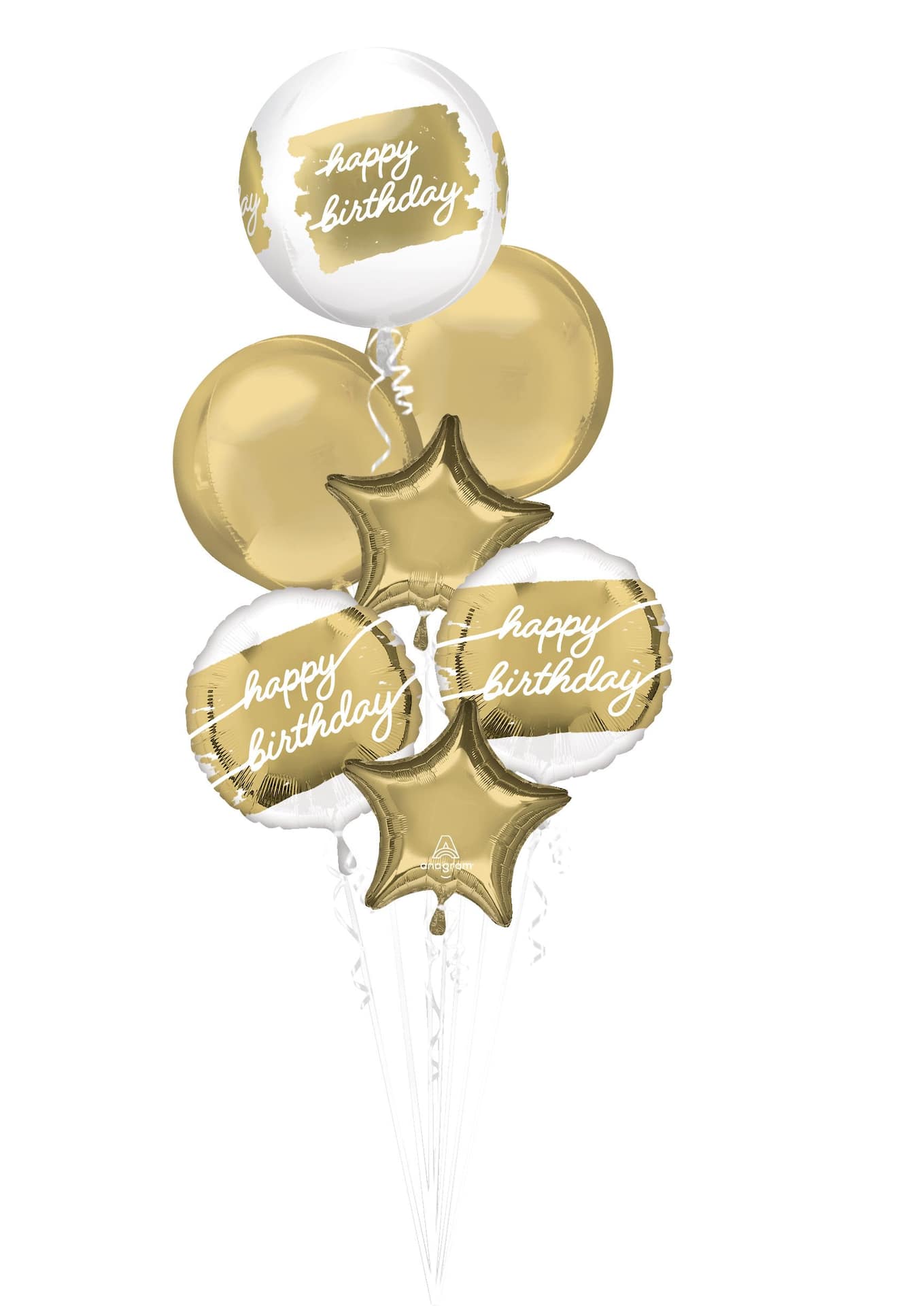 Argent et blanc - Bouquet de ballons confettis et ballon à deux chiffres C  – Balloon Expert