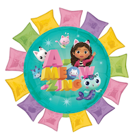 Ballon métallisé géant de Gabby et la maison magique pour fête d’anniversaire Front_Flat