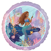 Ballon métallisé standard de La Petite Sirène, 18 po Front_Flat