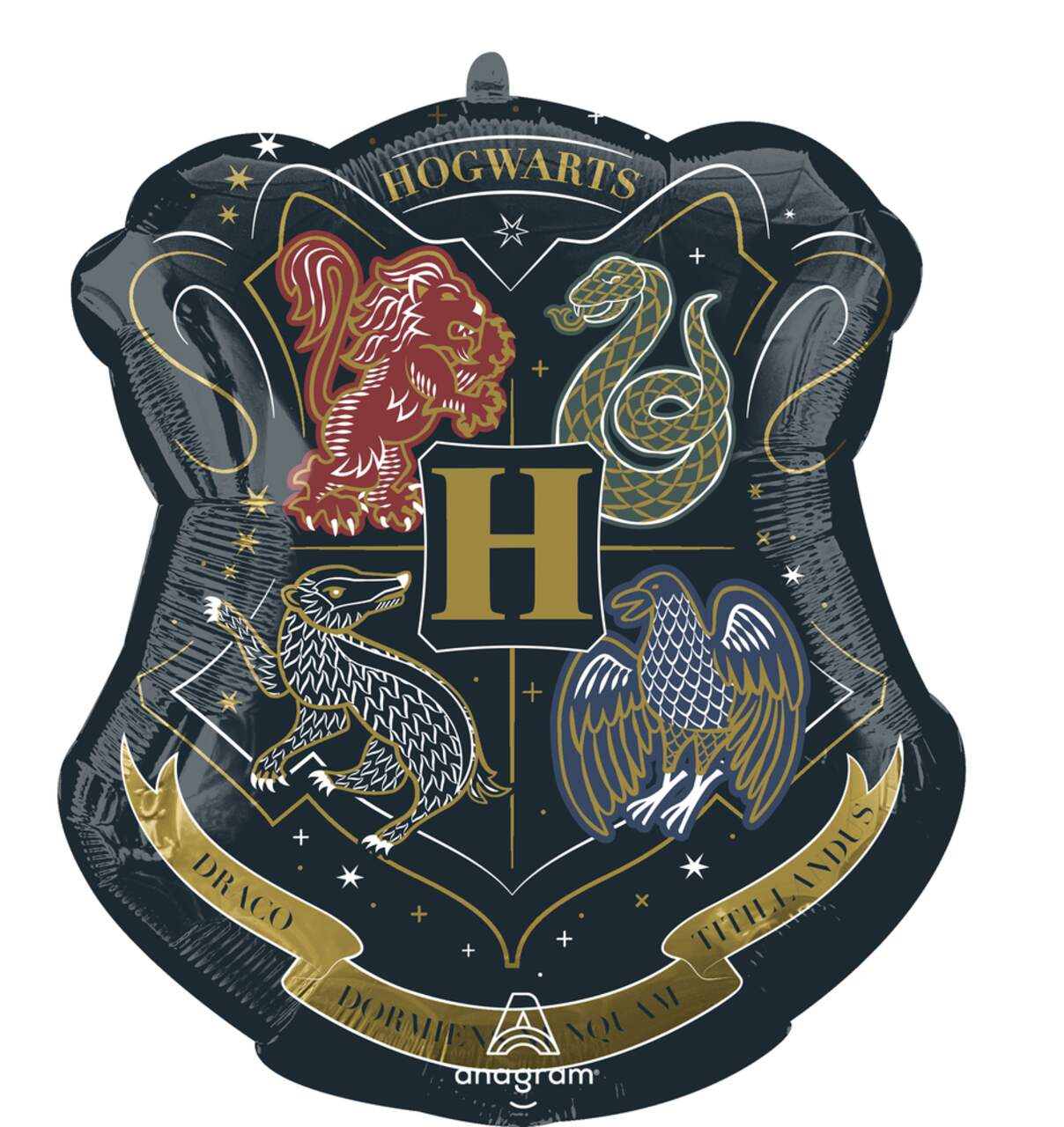 Harry Potter Hogwarts Crest Supershape Foil Balloon for Birthday Party