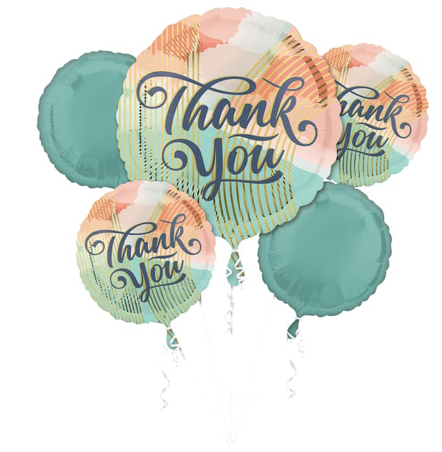 Thank You Pastel Clouds Balloon Bouquet for Congratulations/Party ...