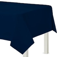Rectangle Flannel-Backed Vinyl Reusable Table Cover, Assorted Colours, 54x108-in, for Christmas/Thanksgiving/New Year's Eve/Birthday Party CloseUp