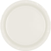 Round Paper Disposable Lunch Plates,Assorted Colours, 9-in, 20-pk, for Birthday/Summer/Baby Shower/Wedding Overhead_Flat