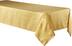 Rectangle Fabric Reusable Table Cover, Gold, 60x84-in, for Christmas/Thanksgiving/New Year's Eve/Birthday Party CloseUp
