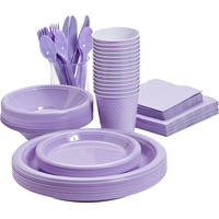 Assiettes plates en papier, fêtes d’anniversaires, anniversaires plus, couleurs variées, 10 po, paq. 20 Composite_or_Mixed