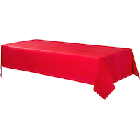Nappe de table rectangulaire réutilisable en plastique, bleu, 54 x 108 po, pour fête prénatale/Hanoukka/fête d'anniversaire