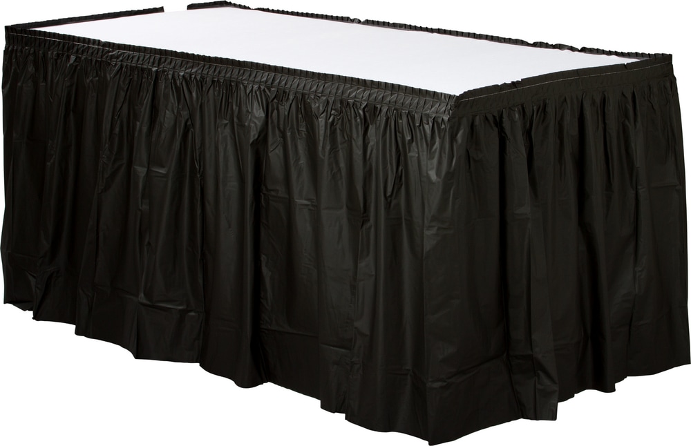 Reusable Plastic Table Skirt Birthday, Party, Anniversary, Assorted