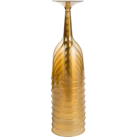 Big Party Pack Plastic Wine Glasses, Gold, 10-oz, 20-pk Front_Flat