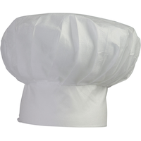Chapeau de chef en papier jetable pour fêtes d'anniversaire, fête, cours de cuisine, blanc, taille unique Front_Flat