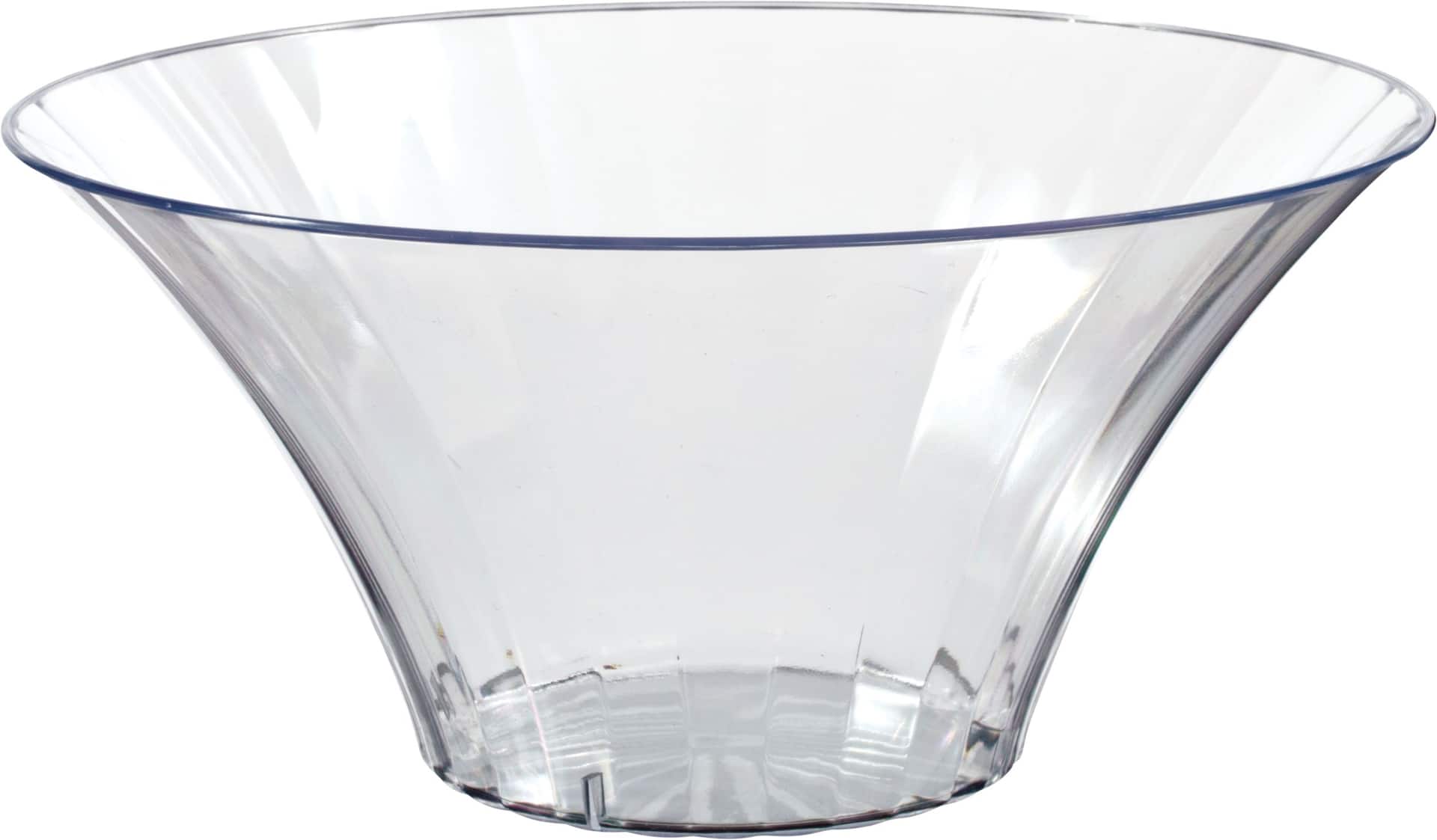 Flared-Style Plastic Bowl for Birthday, Party, Anniversary, Clear, 7 x ...