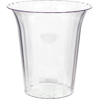 Cylinder Plastic Reusable Container, Clear, 40-iz, for Birthday/Baby Shower/Wedding Front_Elevated