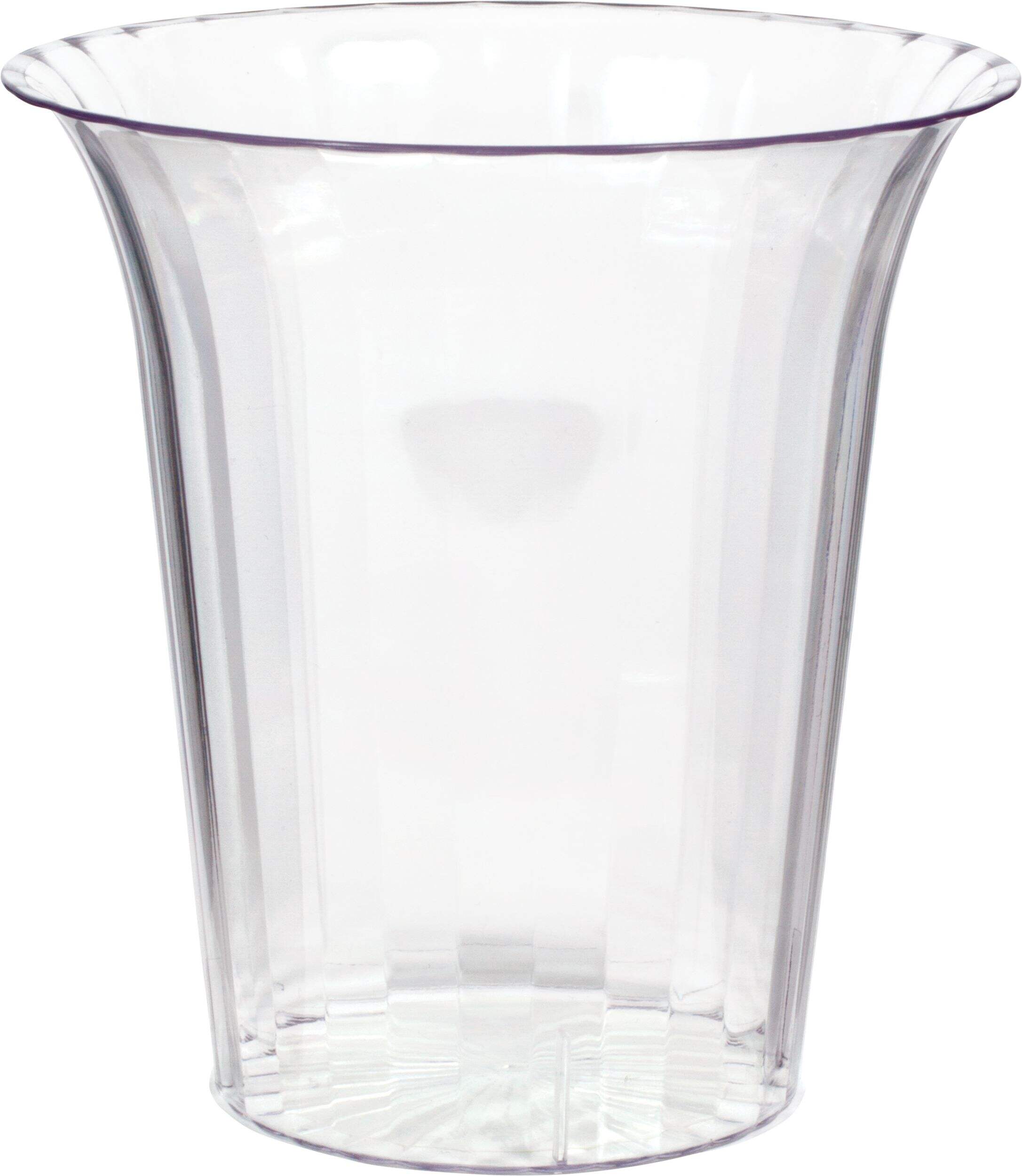 Cylinder Plastic Reusable Container, Clear, 40-iz, for Birthday/Baby Shower/Wedding Front_Elevated