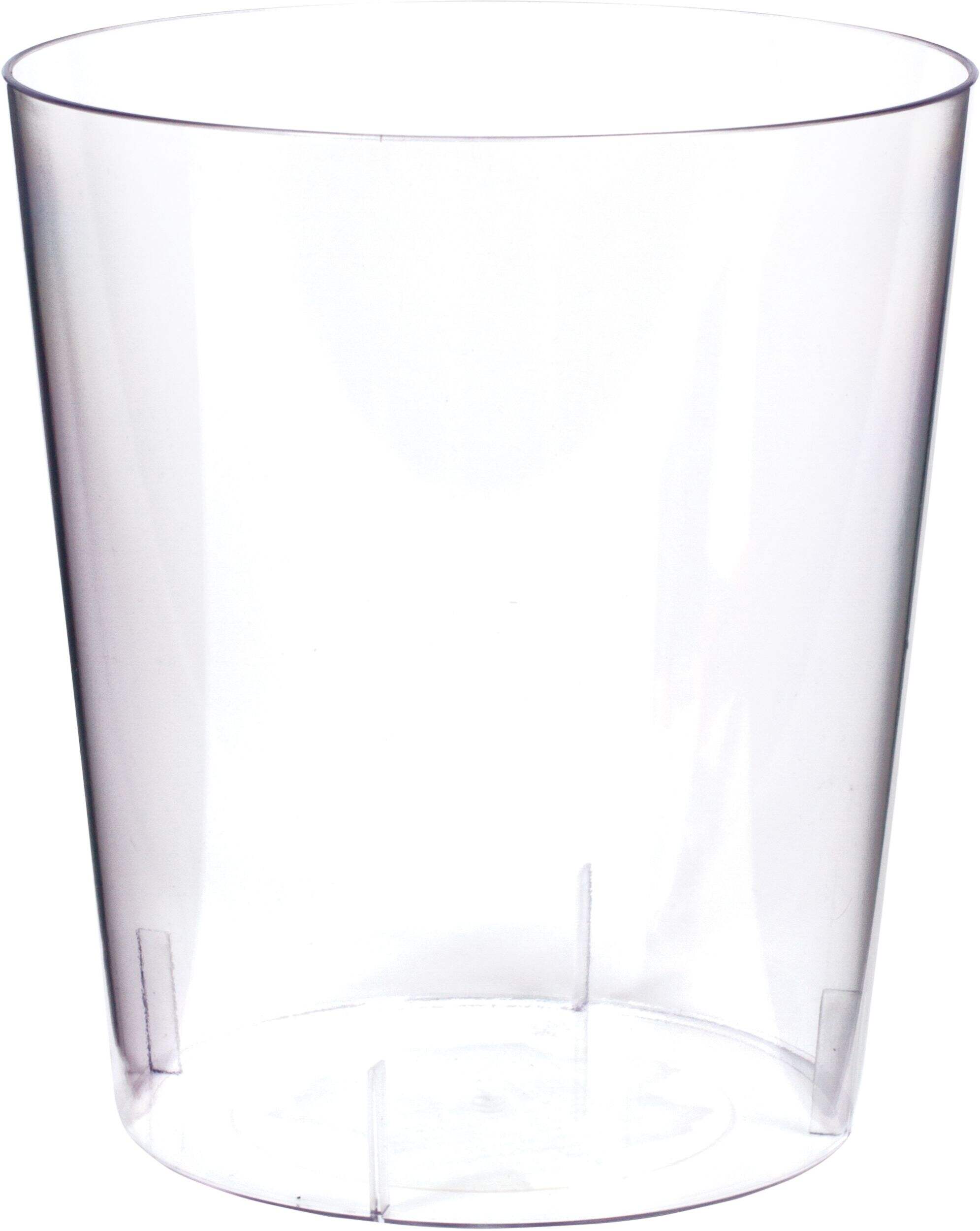 Cylinder Plastic Reusable Container, Clear, 55-oz, for Birthday/Baby Shower/Wedding Front_Elevated