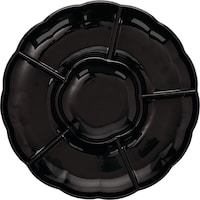 Plateau modulaire festonné en plastique, fête d¿anniversaire, fête, anniversaire, couleurs variées, 16 po