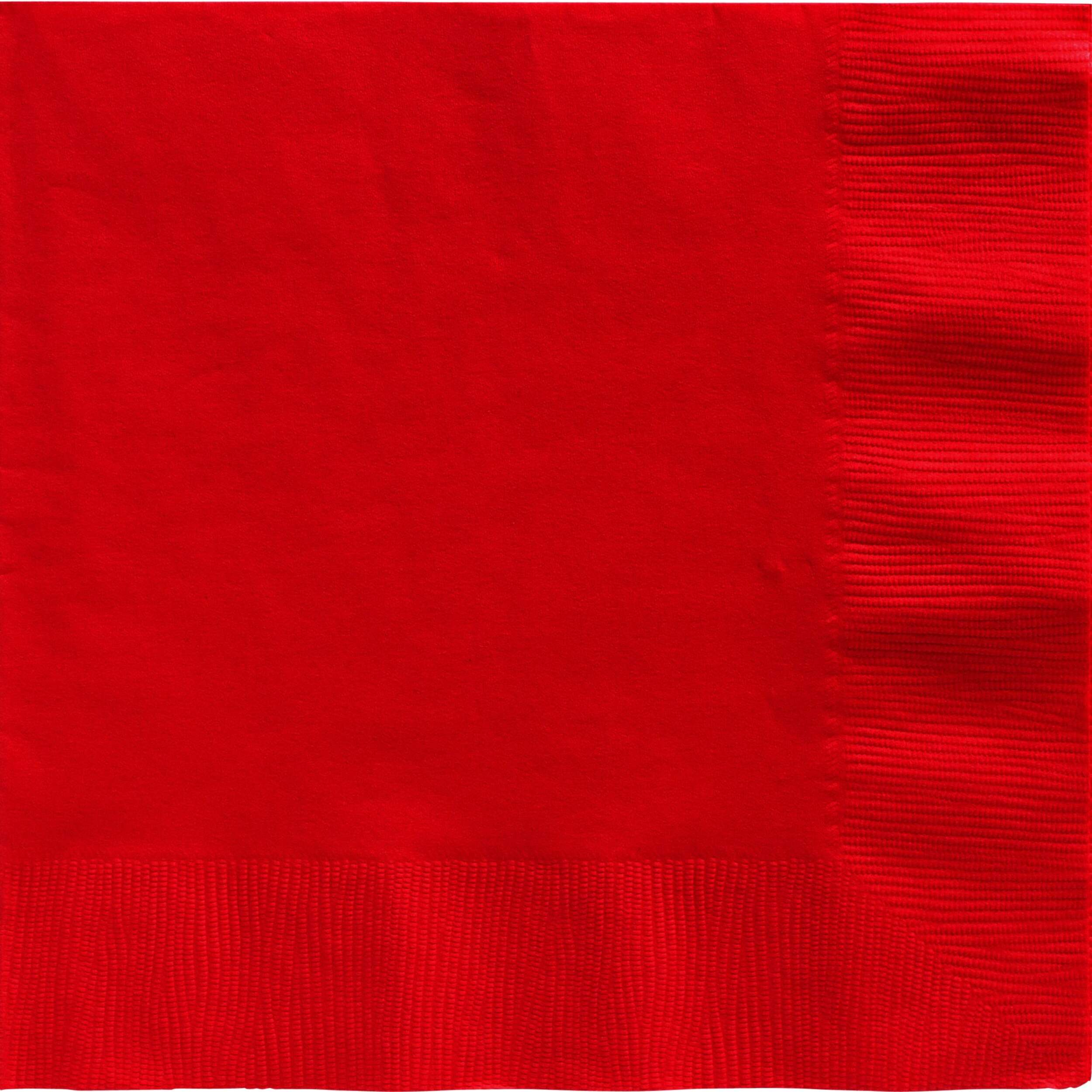 DIN NAPKIN RED 50