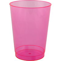 Big Party Pack Plastic Reusable Tumbler Cups, Assorted Colours, 10-oz, 72-pk, for Christmas/Thanksgiving/New Year's Eve/Birthday Party Front_Elevated