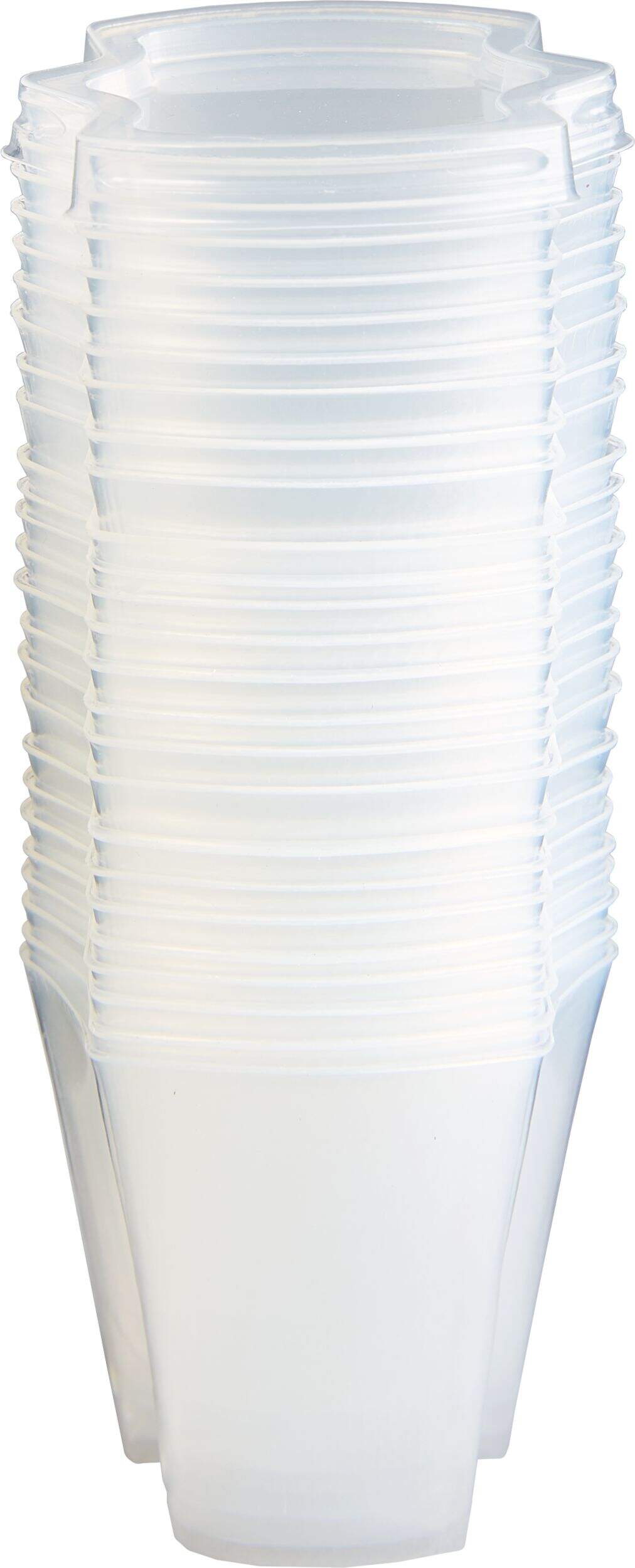 EZ-Squeeze Plastic Jelly Shot Cups with Lids, Clear, 2-oz, 50-pk, for New Year's Eve/Graduation/Christmas/Birthday Party Front_Elevated