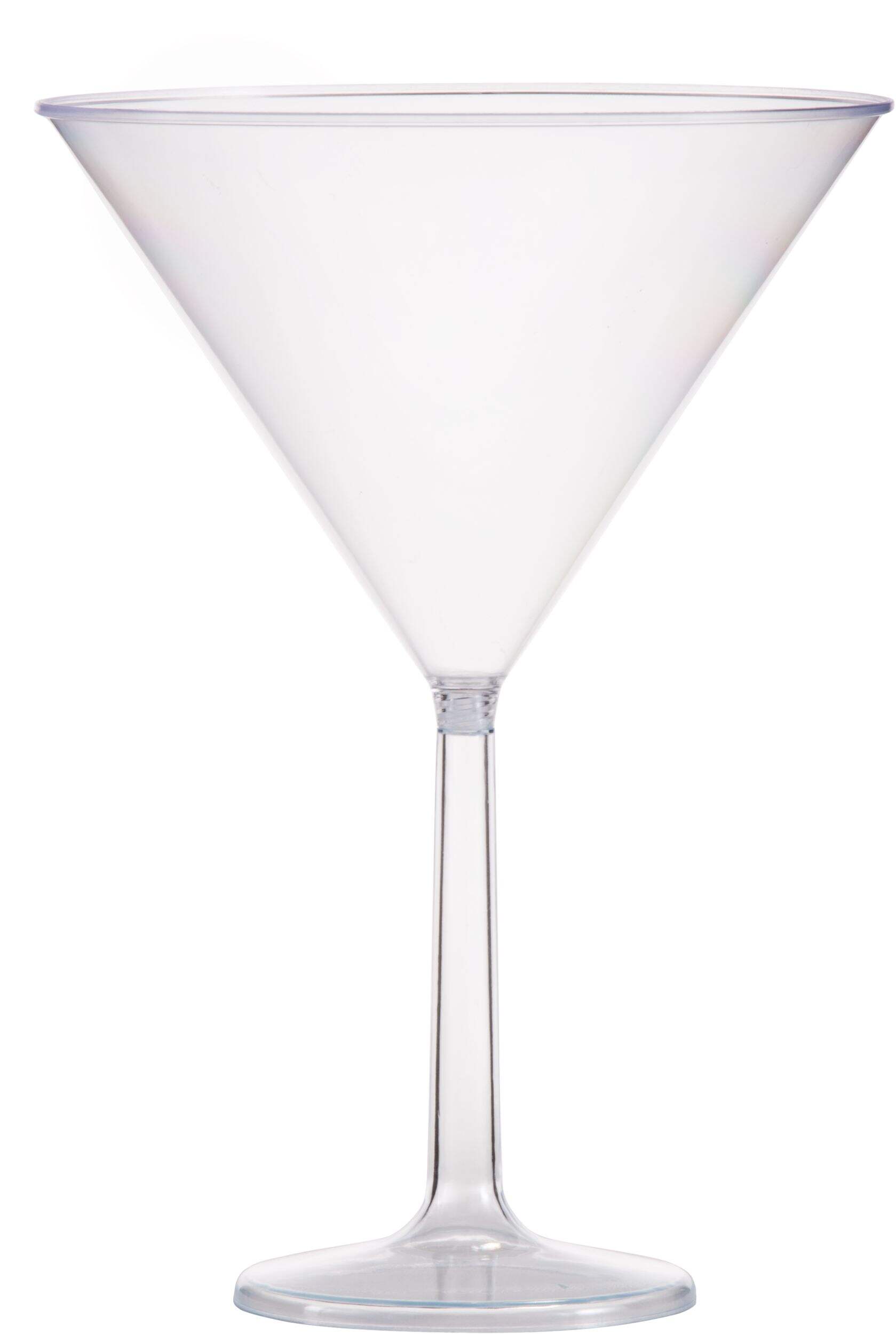 Large Plastic Martini Glass Front_Flat