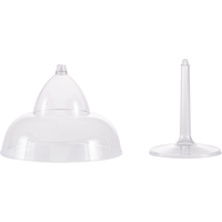 Plastic Stemmed Margarita Glass, Birthdays Parties, Anniversaries, Parties, Clear, 30-oz Front_Flat