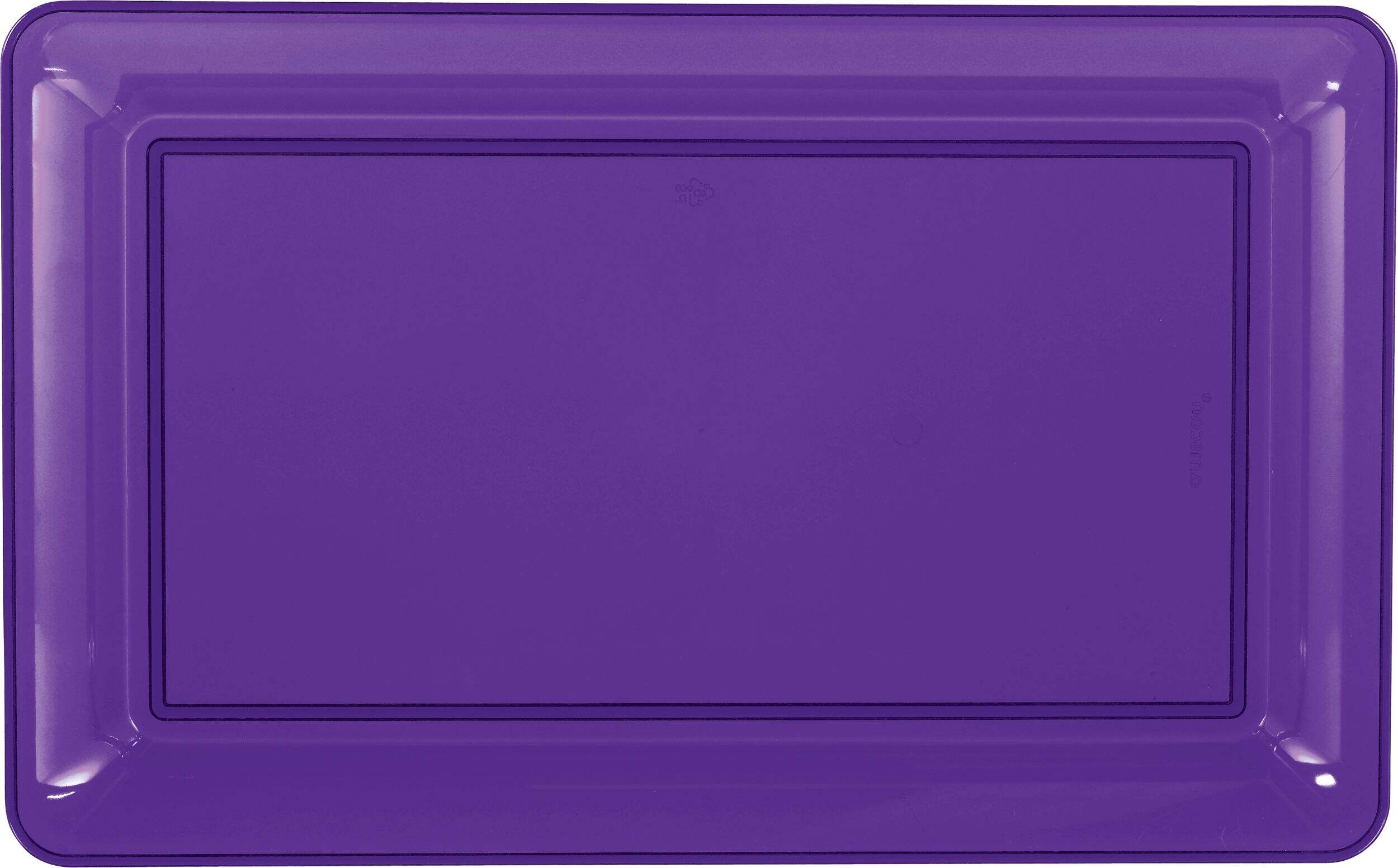Purple Rectangular Platter Front_Flat