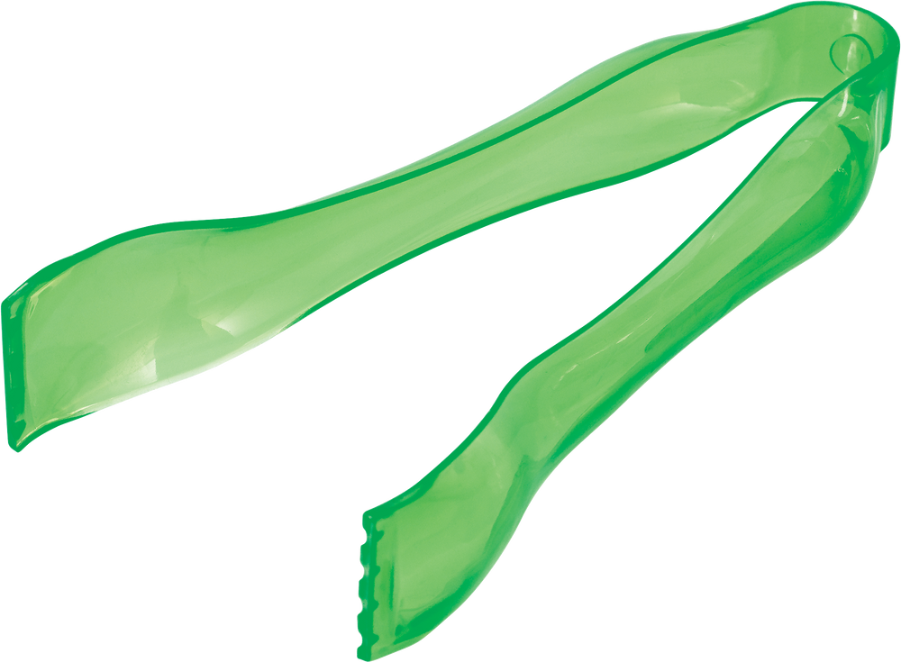 Lightweight Durable Plastic Mini Tongs, Kiwi Green Party City