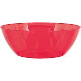 Plastic Serving Bowl for Birthday, Party, Anniversary, Clear, 10-qt Front_Elevated