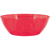 Bol de service en plastique pour fêtes d'anniversaire, fête, anniversaire, transparent, 10 pintes