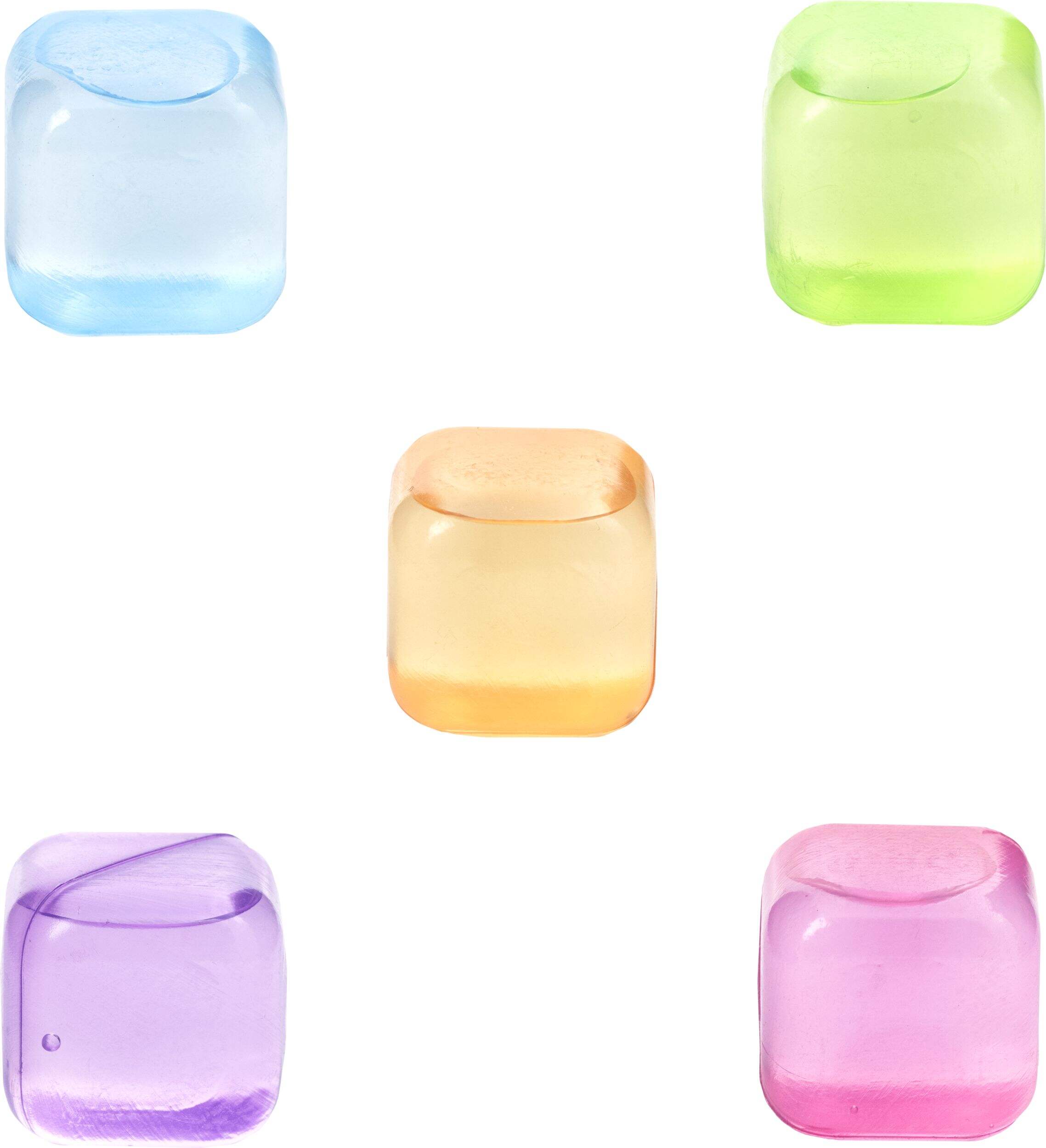 Reusable Ice Cubes, Multi-Coloured, 30-pk, for Summer Party Ice Cubes Front_Elevated