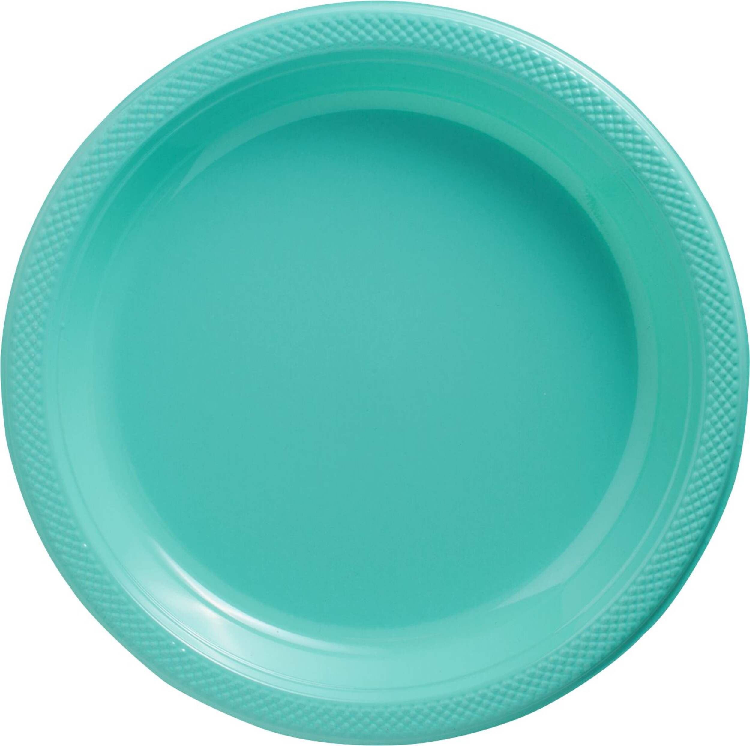 Round Plastic Reusable Dessert Plates, Assorted Colours, 7-in, 20-pk ...