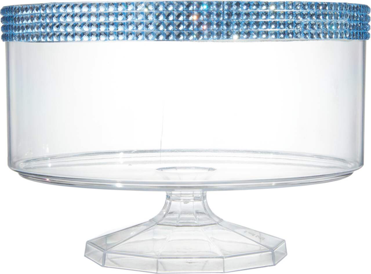 Plastic trifle clearance bowl with lid