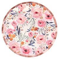 Assiettes à dîner Sophistiplate Blush Bouquet, paq. 8 Overhead_Flat