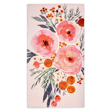 Serviettes d’invités 3 épaisseurs Sophistiplate Blush Bouquet, paq. 20 Overhead_Flat