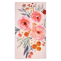 Serviettes d’invités 3 épaisseurs Sophistiplate Blush Bouquet, paq. 20 Overhead_Flat