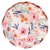 Assiettes à salade Sophistiplate Blush Bouquet, paq. 8 Overhead_Flat