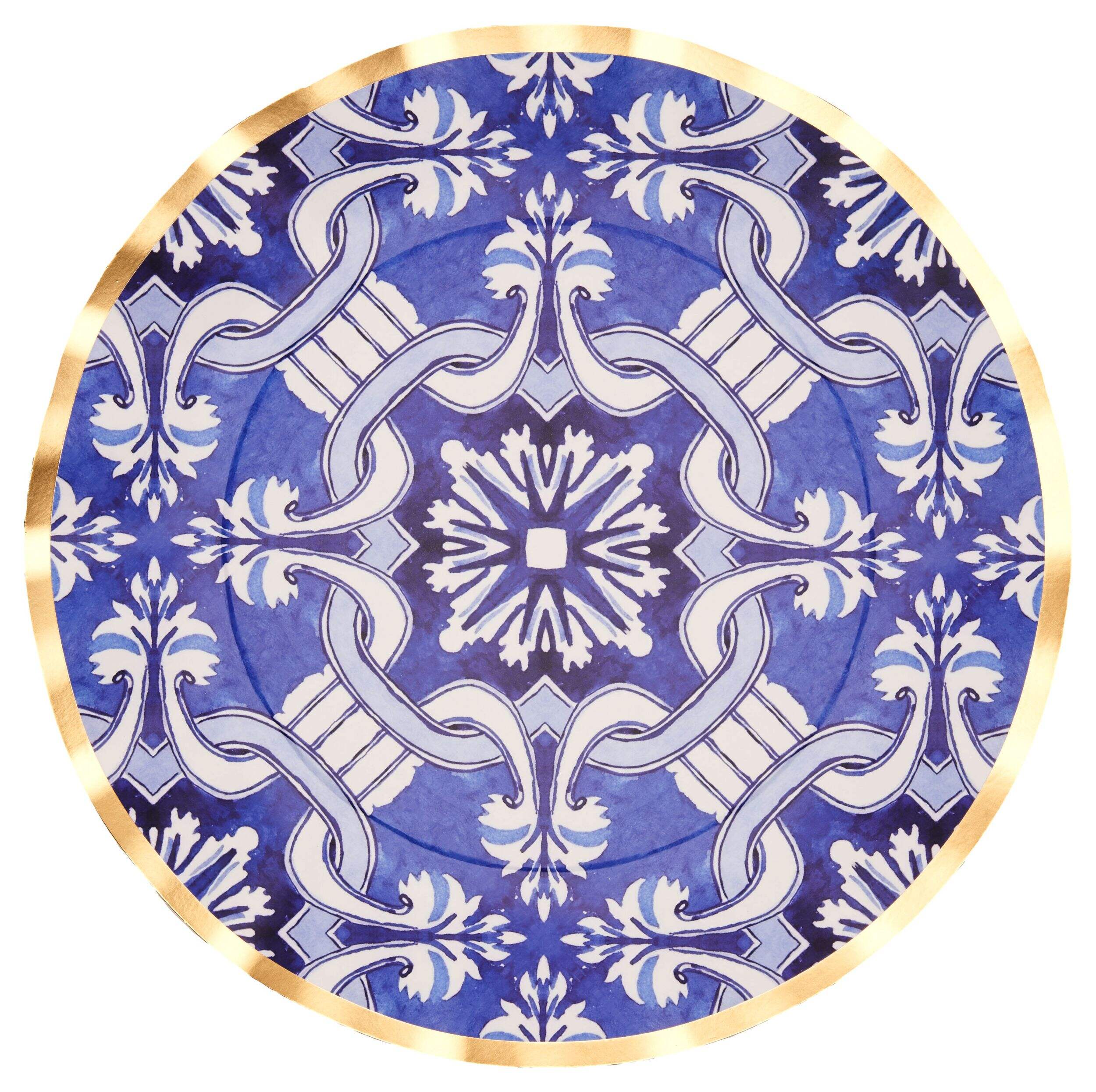 Assiettes à dîner Sophistiplate Moroccan Nights, paq. 8 Overhead_Flat